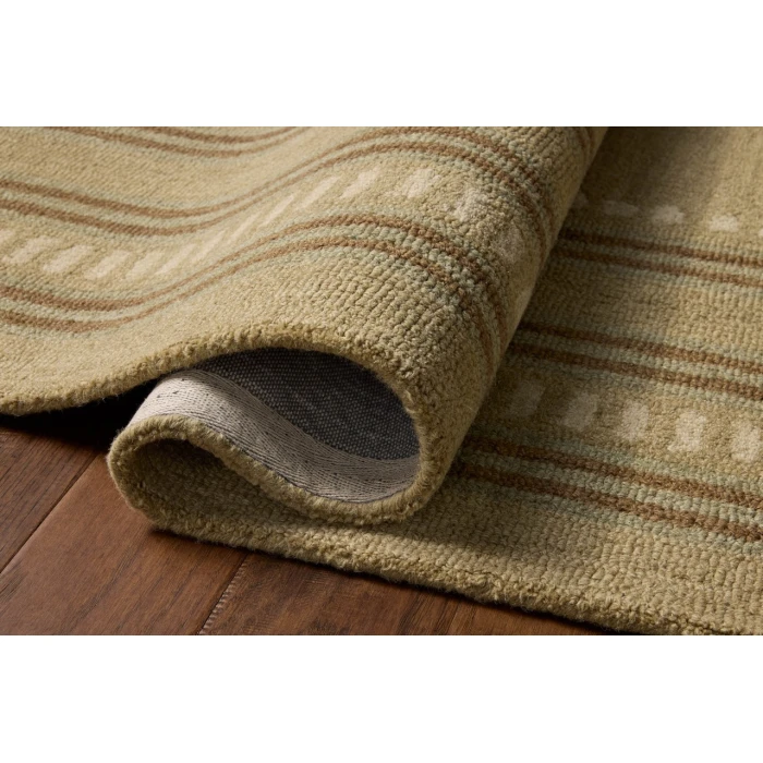 Chris Loves Julia x Loloi Alfie Green / Natural ALF-04 18in. X 18in. Sample Rect. Rug