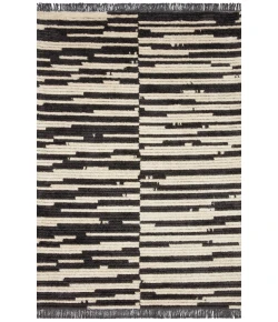 Chris Loves Julia x Loloi Alice ALI-03 CREAM / black Area Rug 7 ft. 9 in. X 10 ft. Rectangle