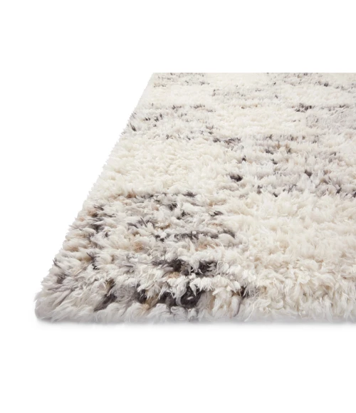 Angela Rose x Loloi Amira Ivory / Granite AMI-01 2 ft. 7 in. X 10 ft. Rectangle Rug