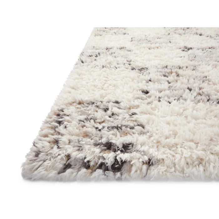 Angela Rose x Loloi Amira Ivory / Granite AMI-01 2 ft. 7 in. X 12 ft. Rectangle Rug