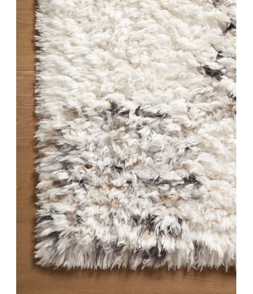 Angela Rose x Loloi Amira Ivory / Granite AMI-01 2 ft. 7 in. X 10 ft. Rectangle Rug