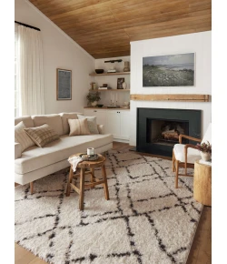 Angela Rose x Loloi Amira Ivory / Bark AMI-02 9 ft. 2 in. X 12 ft. 6 in. Rectangle Rug