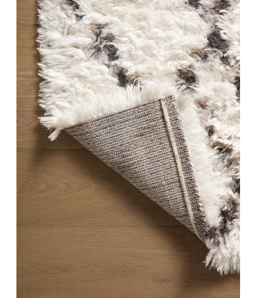 Angela Rose x Loloi Amira Ivory / Bark AMI-02 6 ft. 7 in. X 9 ft. 6 in. Rectangle Rug