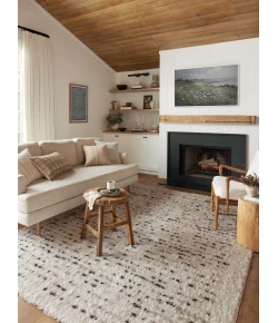 Angela Rose x Loloi Amira Ivory / Multi AMI-03 6 ft. 7 in. X 9 ft. 6 in. Rectangle Rug