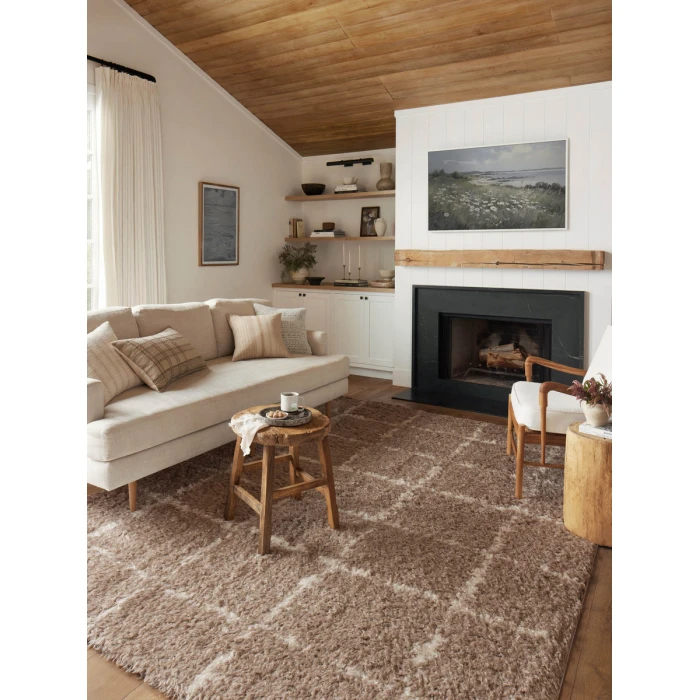 Angela Rose x Loloi Amira Khaki / Ivory AMI-04 2 ft. 7 in. X 10 ft. Rectangle Rug