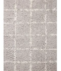 Angela Rose x Loloi Amira Silver / Ivory AMI-04 18 in. X 18 in. Sample Rug