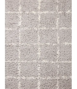 Angela Rose x Loloi Amira Silver / Ivory AMI-04 18 in. X 18 in. Sample Rug