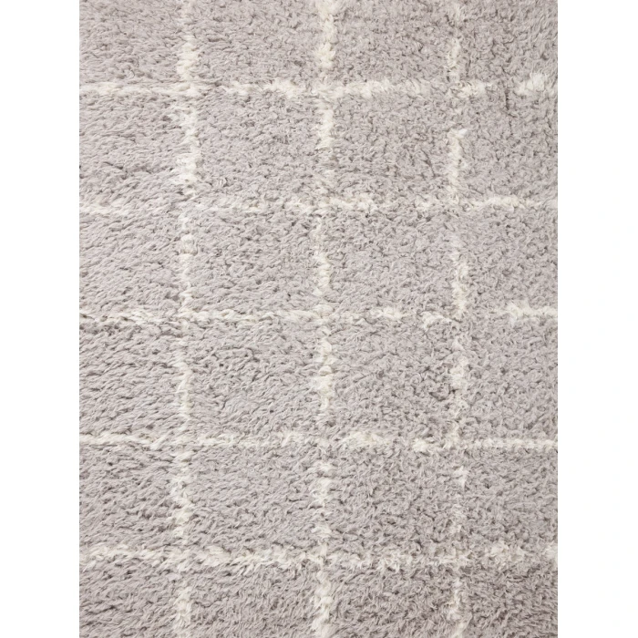 Angela Rose x Loloi Amira Silver / Ivory AMI-04 2 ft. 7 in. X 10 ft. Rectangle Rug