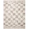 Angela Rose x Loloi Amira Ivory / Pebble AMI-05 18 in. X 18 in. Sample Rug