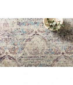 Loloi Anastasia AF-05 SILVER / PLUM Area Rug 9 ft. 6 in. X 13 ft. Rectangle