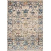 Loloi Anastasia AF-07 SAND / LT. BLUE Area Rug 5 ft. 3 in. X 5 ft. 3 in. Round