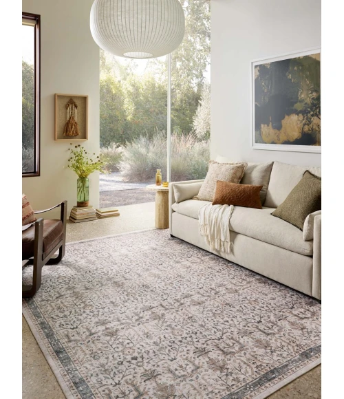 Loloi Anniston Ivory / Stone ANS-01 3 ft. 6 in. X 5 ft. 6 in. Rectangle Rug