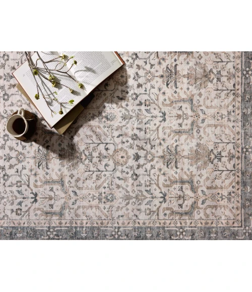 Loloi Anniston Ivory / Stone ANS-01 3 ft. 6 in. X 5 ft. 6 in. Rectangle Rug