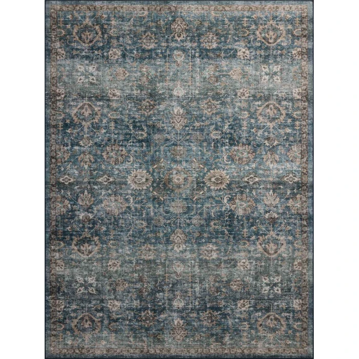Loloi Anniston Lagoon / Natural ANS-02 3 ft. 6 in. X 5 ft. 6 in. Rectangle Rug