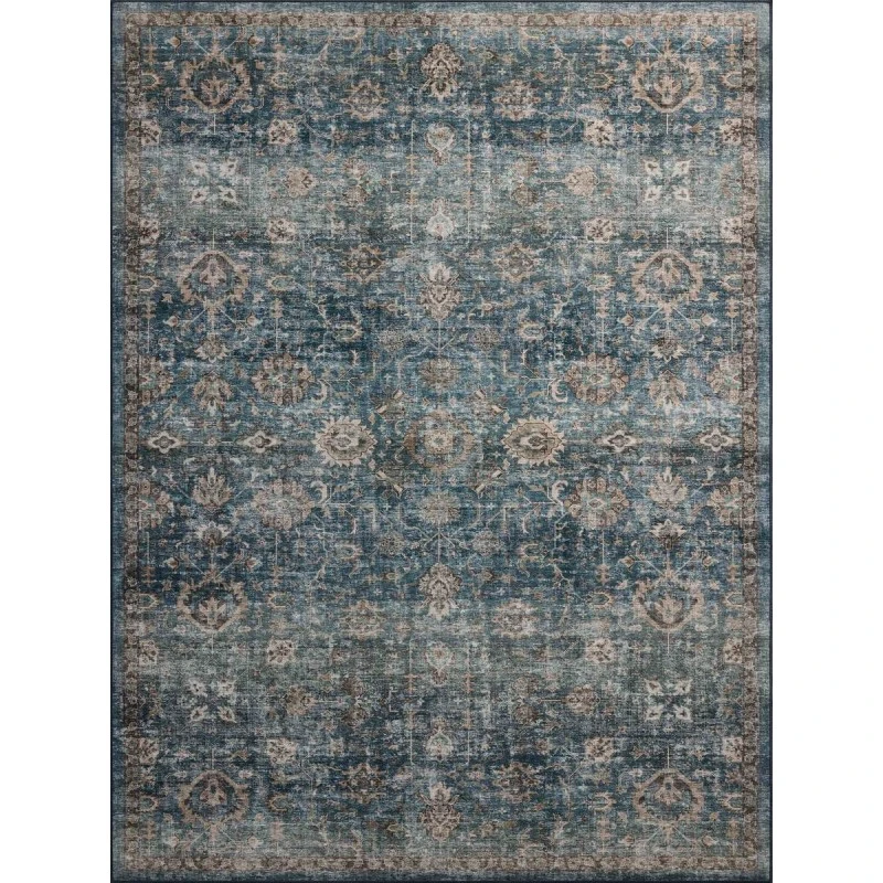 Loloi Anniston Lagoon / Natural ANS-02 2 ft. 6 in. X 10 ft. Rectangle Rug