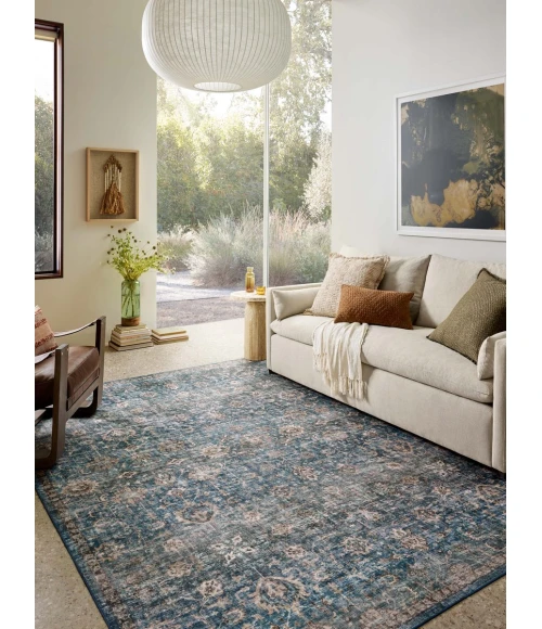 Loloi Anniston Lagoon / Natural ANS-02 2 ft. 6 in. X 7 ft. 6 in. Rectangle Rug