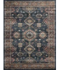 Loloi Anniston Denim / Sunset ANS-03 6 ft. X 6 ft. Round Rug