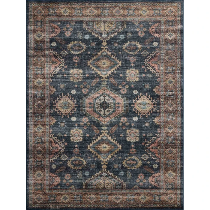 Loloi Anniston Denim / Sunset ANS-03 2 ft. 6 in. X 10 ft. Rectangle Rug