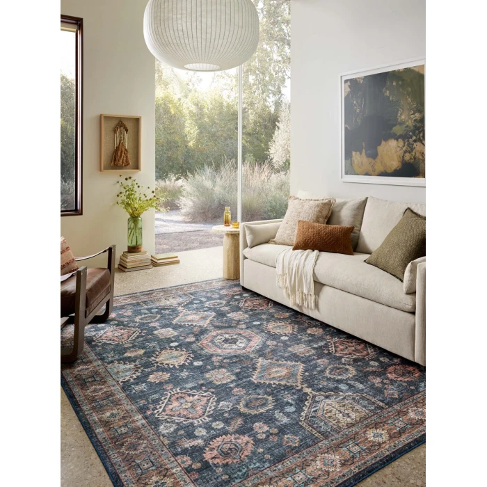 Loloi Anniston Denim / Sunset ANS-03 2 ft. 6 in. X 10 ft. Rectangle Rug