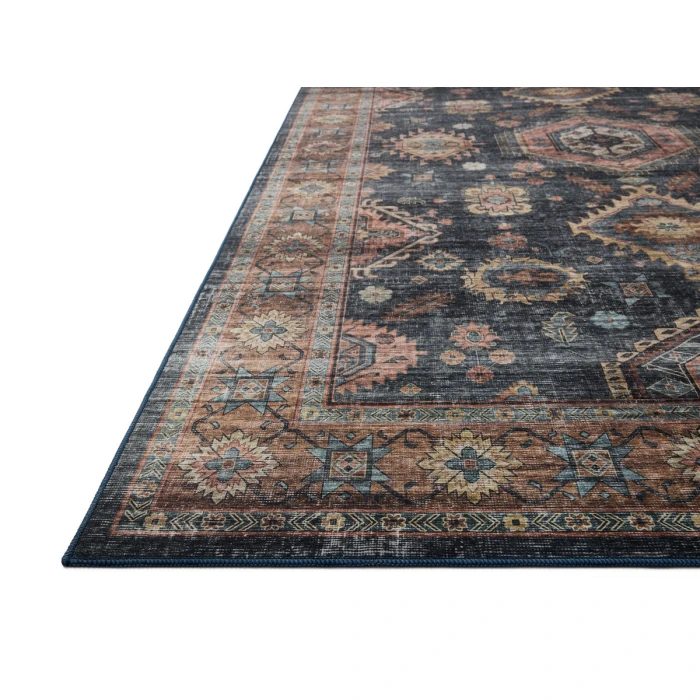 Loloi Anniston Denim / Sunset ANS-03 2 ft. 6 in. X 10 ft. Rectangle Rug