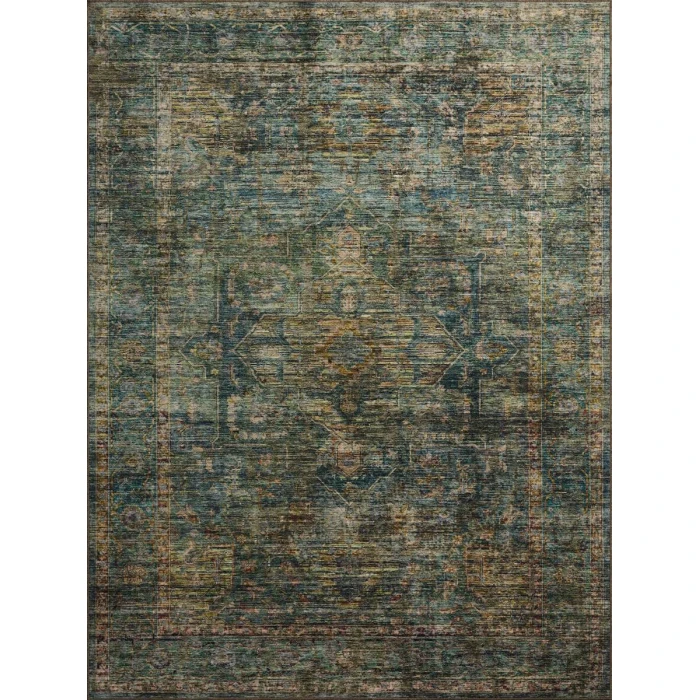 Loloi Anniston Lagoon / Multi ANS-05 2 ft. 6 in. X 10 ft. Rectangle Rug