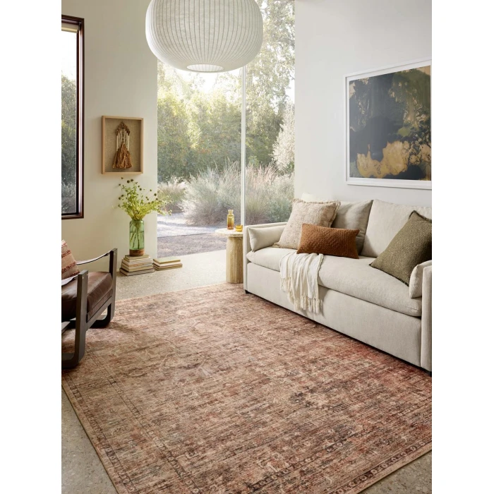 Loloi Anniston Clay / Charcoal ANS-06 2 ft. 6 in. X 10 ft. Rectangle Rug