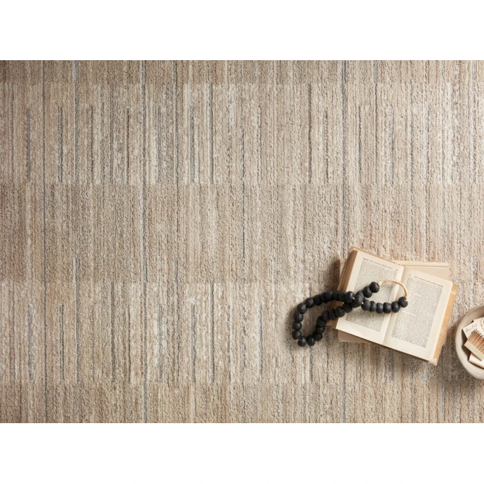 Loloi Arden Natural / Pebble 2'-6" x 4'-0" Accent Rug