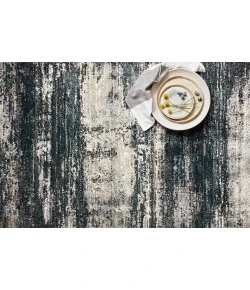 Loloi Augustus AGS-07 NAVY / STONE Area Rug 2 ft. 7 in. X 10 ft. 10 in. Rectangle