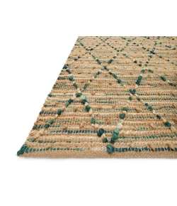 Loloi Beacon BU-03 AQUA Area Rug 7 ft. 9 in. X 9 ft. 9 in. Rectangle