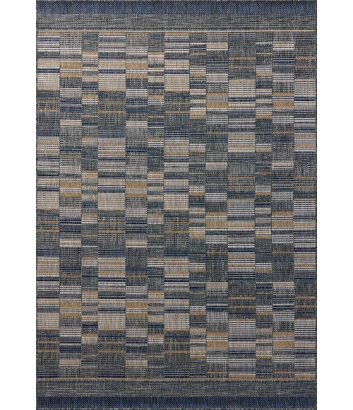 Loloi Birch Denim / Gold BIR-04 18in. X 18in. Sample Rect. Rug