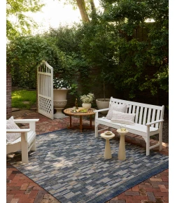 Loloi Birch Denim / Gold BIR-04 18in. X 18in. Sample Rect. Rug