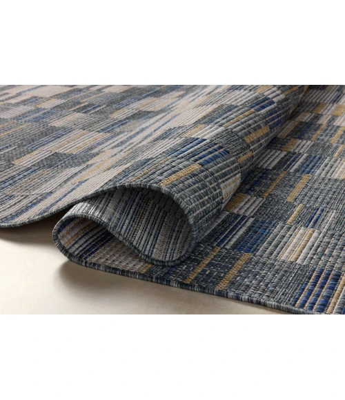 Loloi Birch Denim / Gold BIR-04 18in. X 18in. Sample Rect. Rug