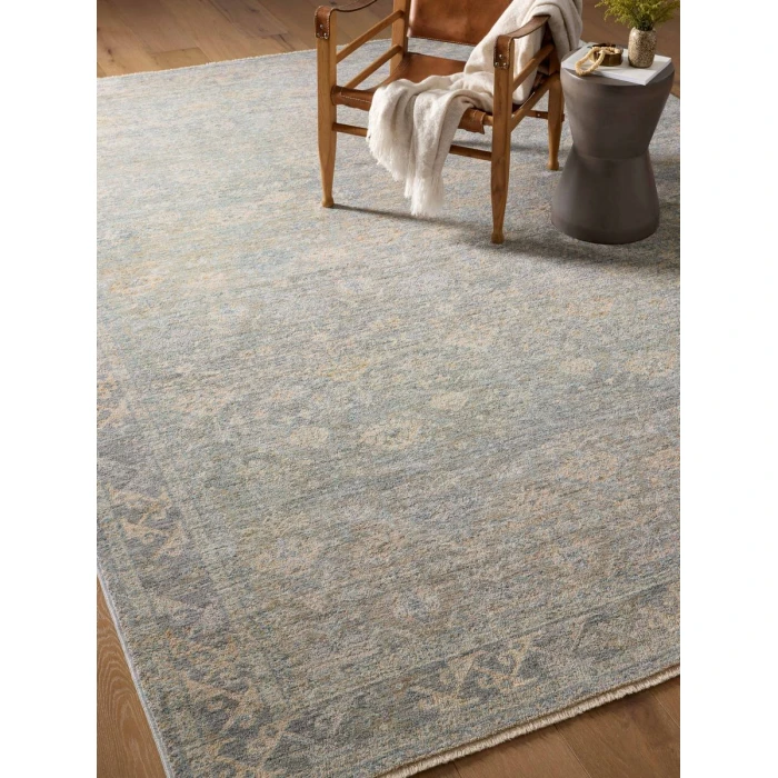 Angela Rose x Loloi Blake Sky / Beige BLA-01 6 ft. 7 in. X 9 ft. 10 in. Rectangle Rug