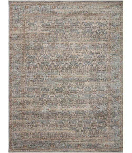 Angela Rose x Loloi Blake Ocean / Mocha BLA-02 2 ft. X 3 ft. Rectangle Rug