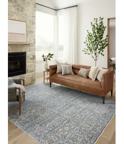 Angela Rose x Loloi Blake Denim / Taupe BLA-03 2 ft. X 3 ft. Rectangle Rug