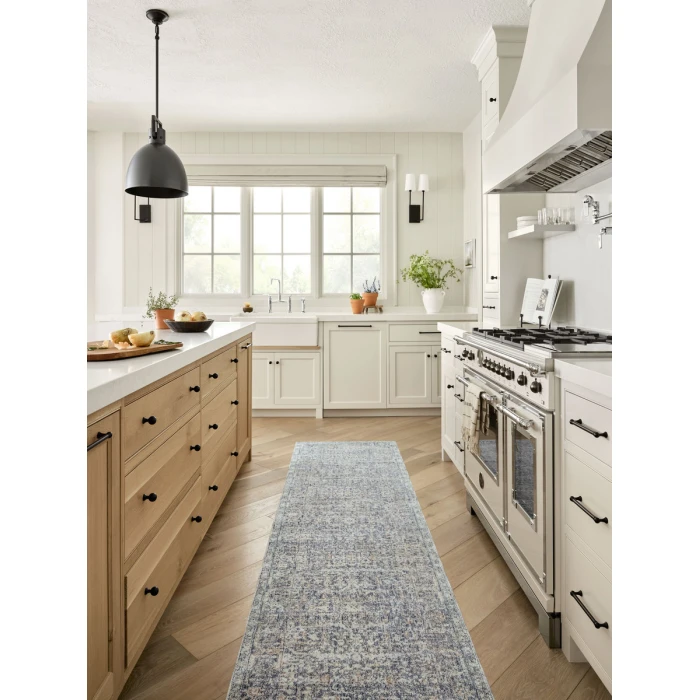 Angela Rose x Loloi Blake Denim / Taupe BLA-03 2 ft. 7 in. X 10 ft. Rectangle Rug