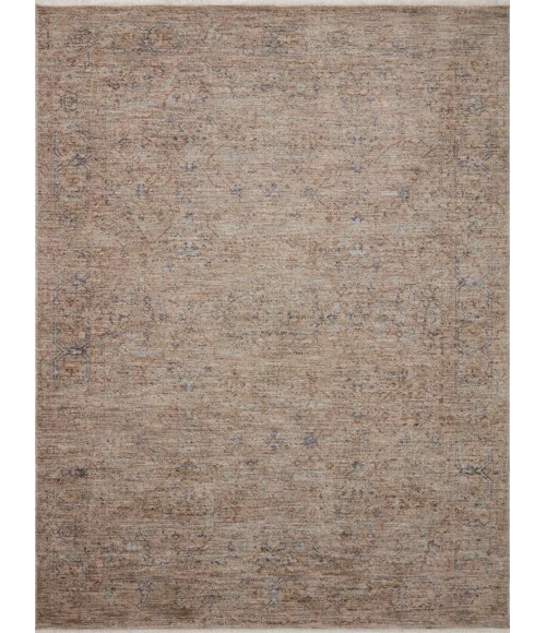 Angela Rose x Loloi Blake Taupe / Blue BLA-03 2 ft. 7 in. X 10 ft. Rectangle Rug