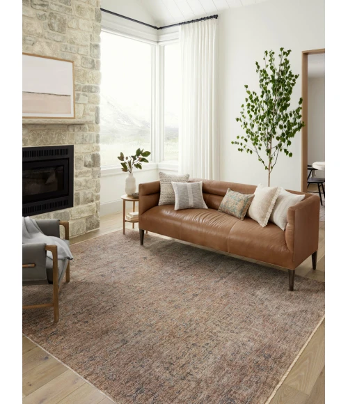 Angela Rose x Loloi Blake Taupe / Blue BLA-03 2 ft. 7 in. X 10 ft. Rectangle Rug