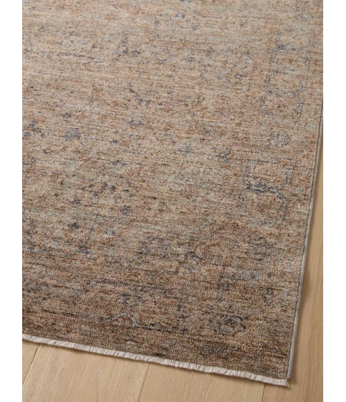 Angela Rose x Loloi Blake Taupe / Blue BLA-03 2 ft. 7 in. X 10 ft. Rectangle Rug