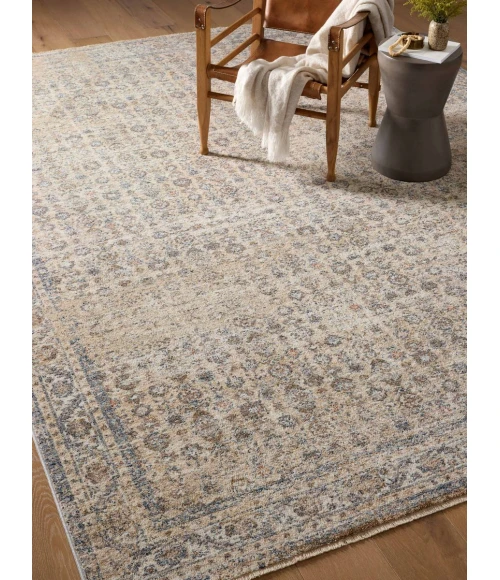 Angela Rose x Loloi Blake Beige / Denim BLA-04 2 ft. 7 in. X 8 ft. Rectangle Rug