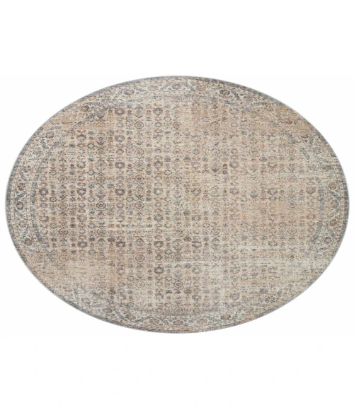 Angela Rose x Loloi Blake Beige / Denim BLA-04 2 ft. 7 in. X 8 ft. Rectangle Rug