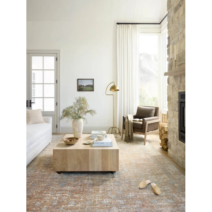 Angela Rose x Loloi Blake Sand / Sky BLA-05 2 ft. X 3 ft. Rectangle Rug