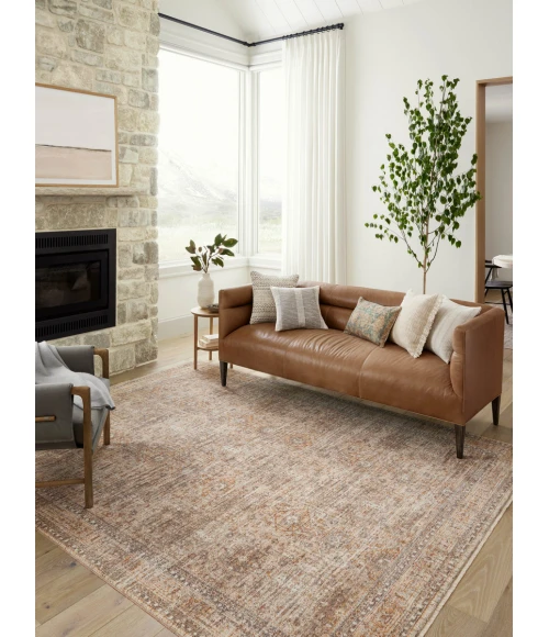 Angela Rose x Loloi Blake Oatmeal / Spice BLA-06 9 ft. X 13 ft. Rectangle Rug