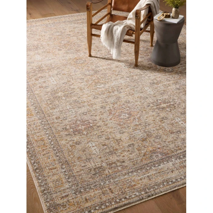 Angela Rose x Loloi Blake Oatmeal / Spice BLA-06 2 ft. 7 in. X 10 ft. Rectangle Rug