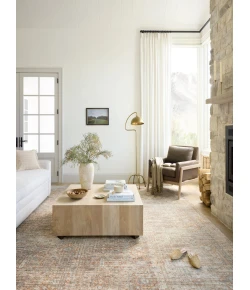 Angela Rose x Loloi Blake Oatmeal / Spice BLA-06 9 ft. X 13 ft. Rectangle Rug