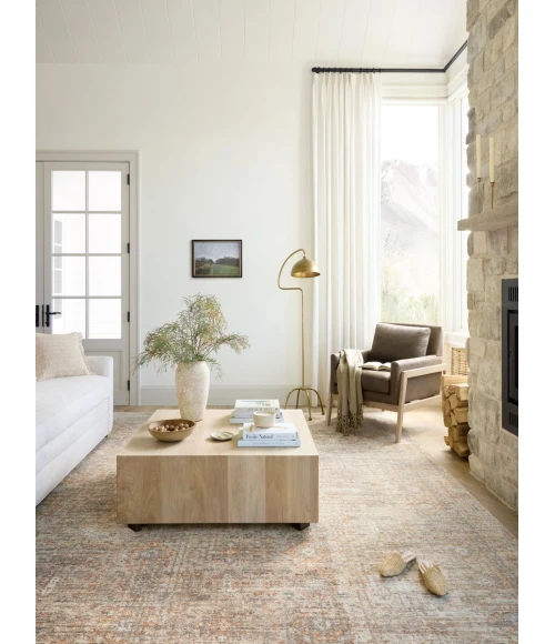 Angela Rose x Loloi Blake Oatmeal / Spice BLA-06 9 ft. X 13 ft. Rectangle Rug