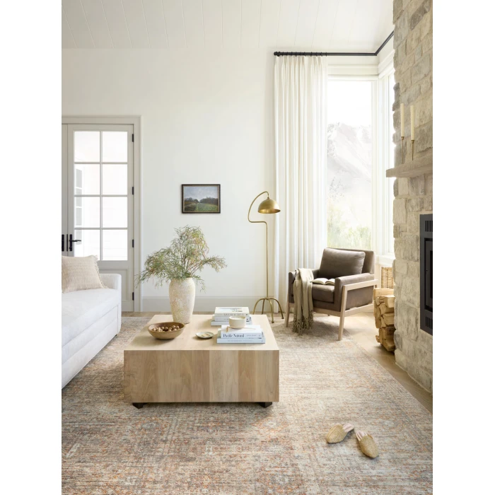 Angela Rose x Loloi Blake Oatmeal / Spice BLA-06 2 ft. 7 in. X 10 ft. Rectangle Rug