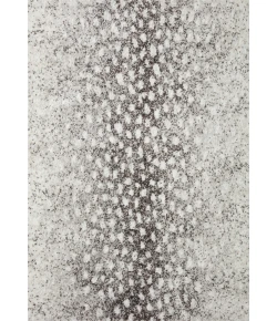 Loloi Bliss Shag BLS-01 Grey / White Area Rug 3 ft. 11 in. X 6 ft. Rectangle