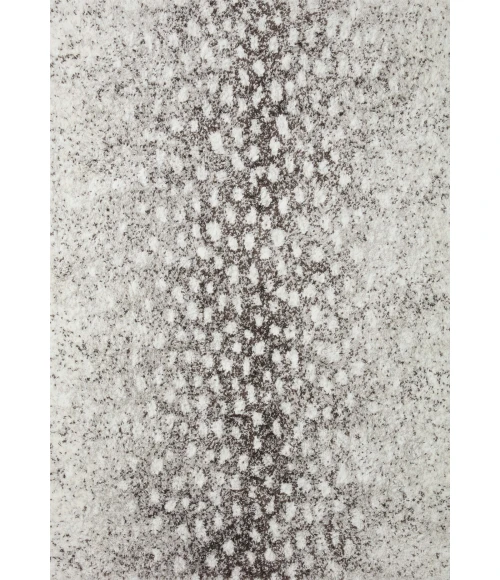 Loloi II Bliss Shag BLS-01 Grey / White 3'11" X 6' Area Rug