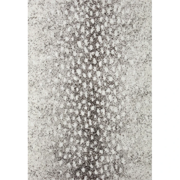 Loloi II Bliss Shag BLS-01 Grey / White 18" x 18" Sample Area Rug